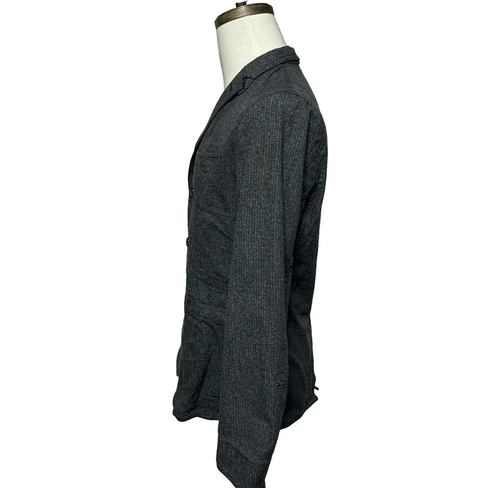Banana Republic Blazer Mens 40R Gray Unstructured Modern Slim Fit‎ Jacket